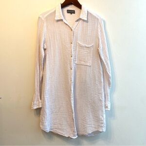 Michael Stars Leo gauze extra long shirt/cover up size L